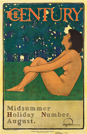 MAXFIELD PARRISH (1870-1966). THE CENTURY / MIDSUMMER HOLIDAY NUMBER. 1897. 19½x13 inches, 50x33 cm. The Thomas & Wylie Lithographic Co          